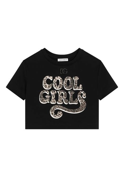 T-shirt con stampa DOLCE & GABBANA KIDS | L5JTQH G7PXFN000